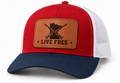 Live Free MN Hat - Red/White/Navy